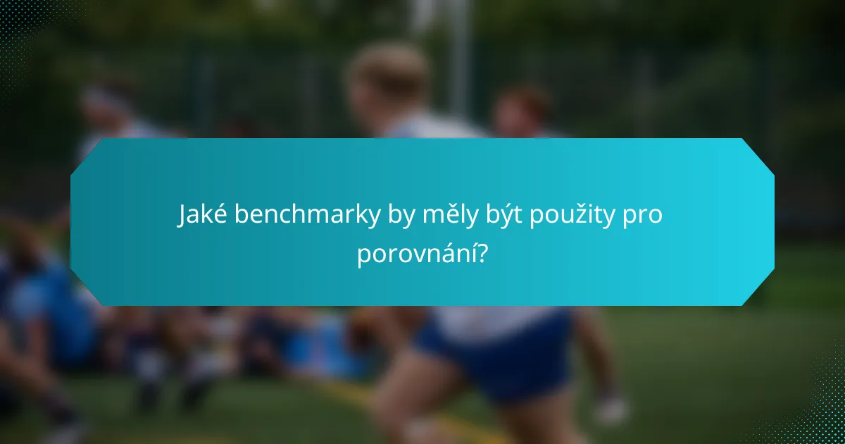 Jaké benchmarky by měly být použity pro porovnání?